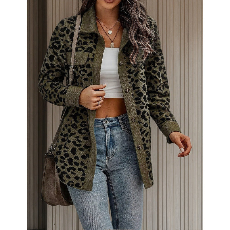 Sobre Camisa Pana Animal Print Varios Colores