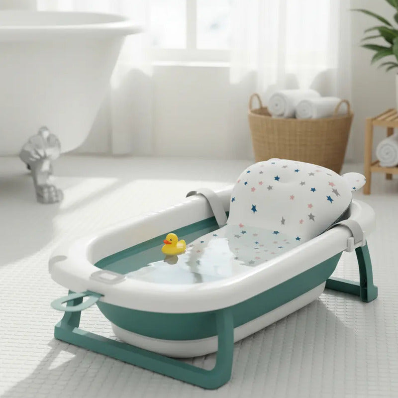 Baño Bañito Bebes Plegable Con Termómetro Con Baby Splash