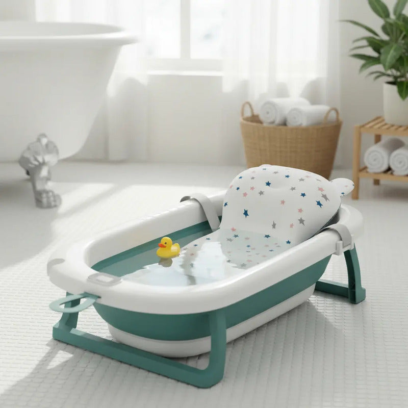Baño Bañito Bebes Plegable Con Termómetro Con Baby Splash