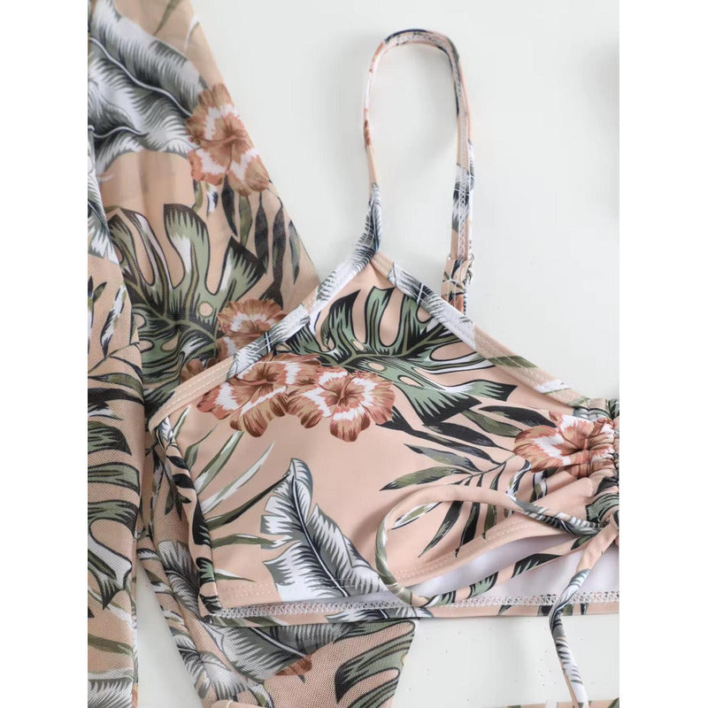 Bikini Malla 3 Piezas Tankini Short Soutien Camisa Uniteduy