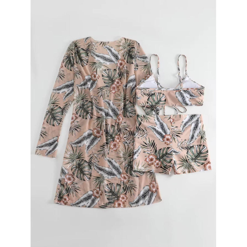 Bikini Malla 3 Piezas Tankini Short Soutien Camisa Uniteduy