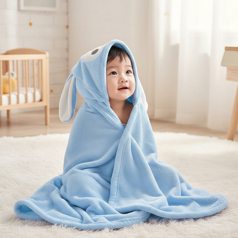 Toalla De Bebe Con Capucha Oso Divina!!! Algodon