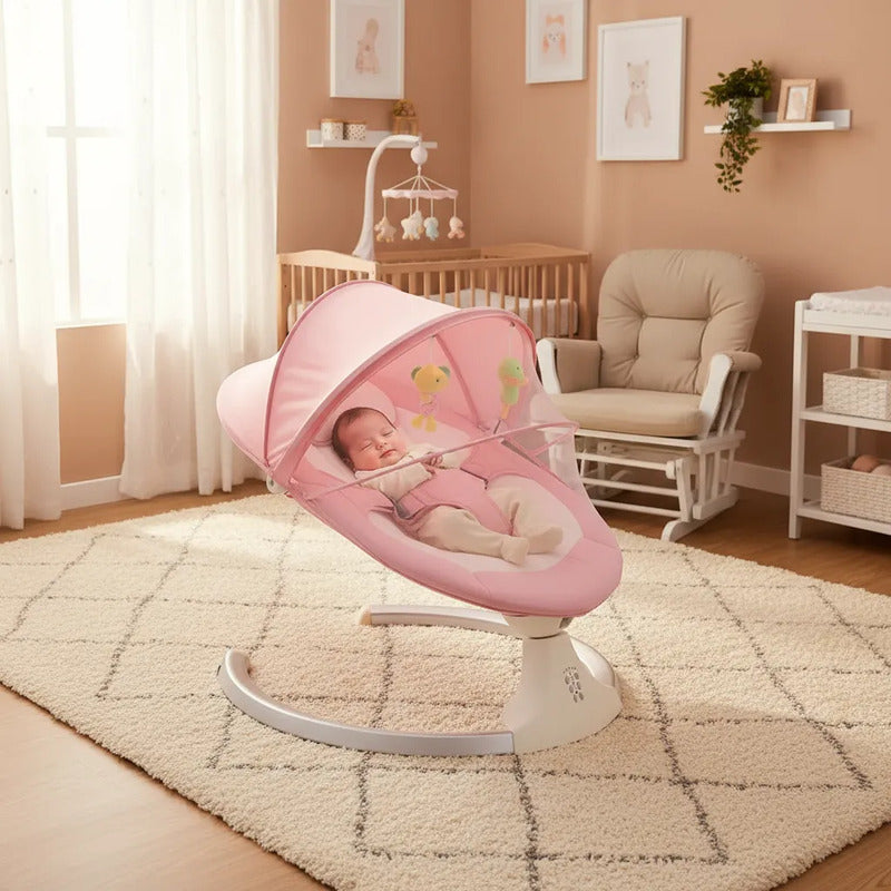 Silla Mecedora Eléctrica Para Bebé Con Música Multifuncion