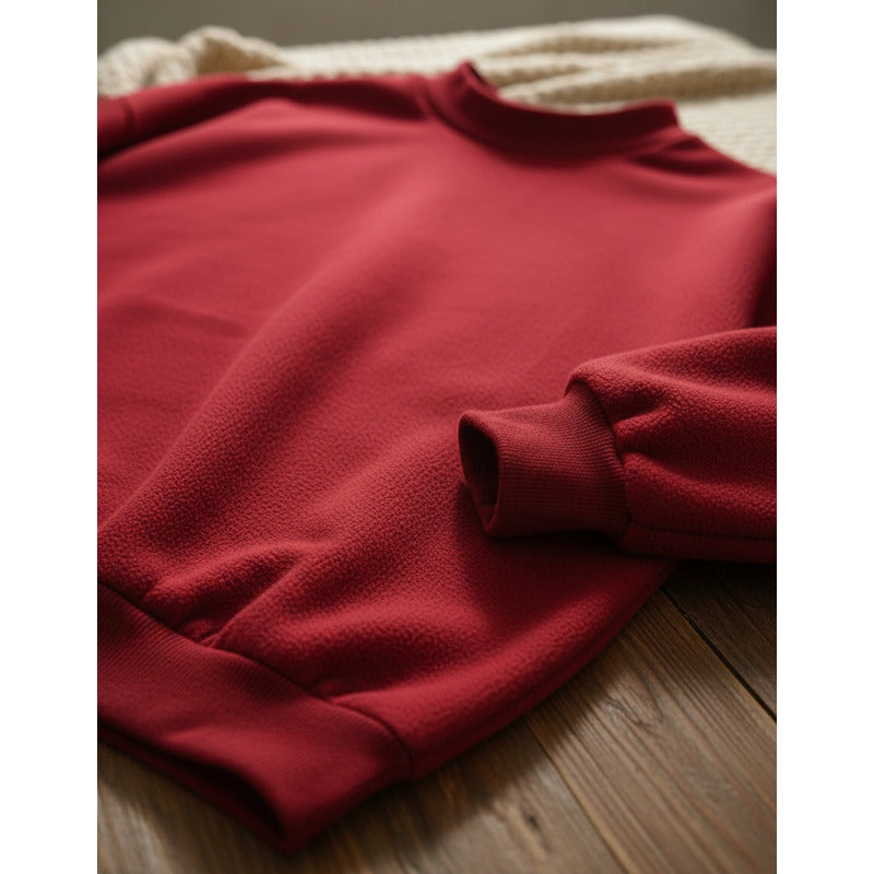 Buzo Deportivo Mujer Cuello Redondo Con Felpa Uniteduy