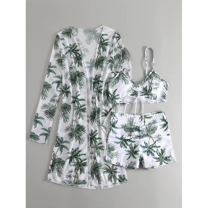 Bikini Malla 3 Piezas Tankini Short Soutien Camisa Uniteduy