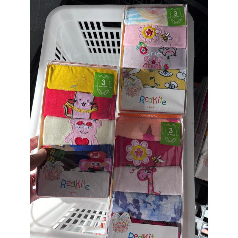 Body Bebe Pack Por 5 Manga Larga  Modelos Surtidos Uniteduy