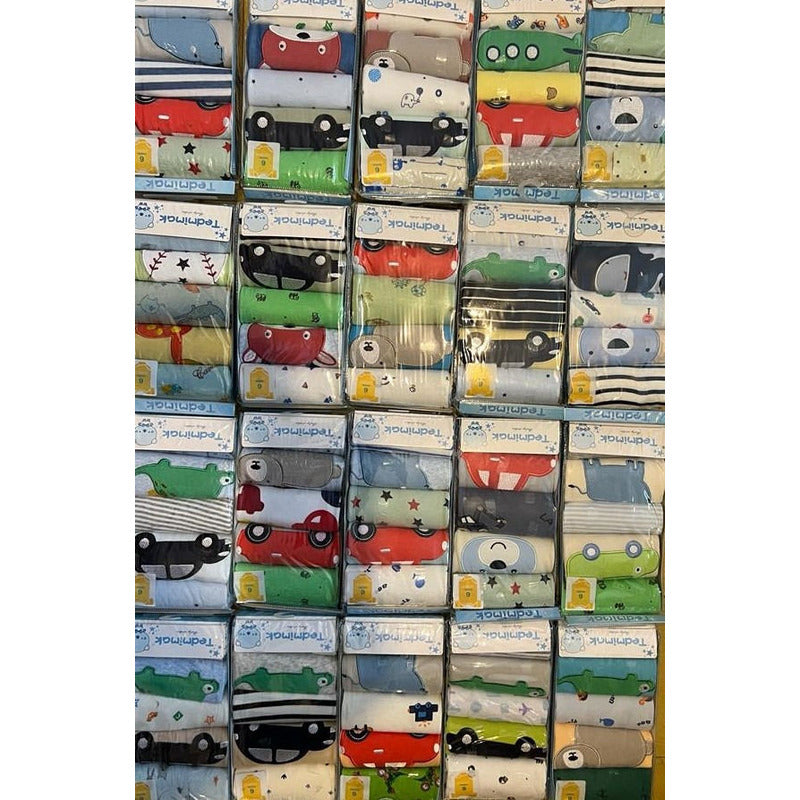 Body Bebe Pack Por 5 Manga Corta  Modelos Surtidos Uniteduy