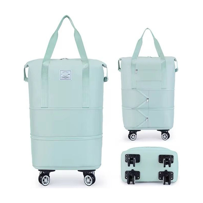 Bolso De Viaje Plegable Expandible Con Ruedas Desmontables