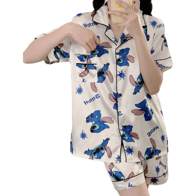 Pijama Corto Stitch - Snoopy - Patricio Bob Esponja Y Varios