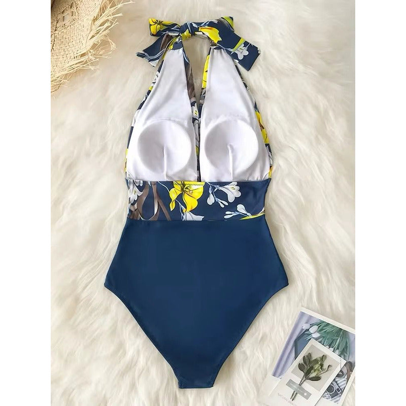 Malla Entera Triangulo Plisada Combinada Bikini Del M Al Xl