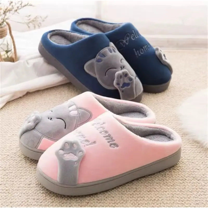Pantuflas United Uy Gato Sin Talón Adultos Niños Suela Goma