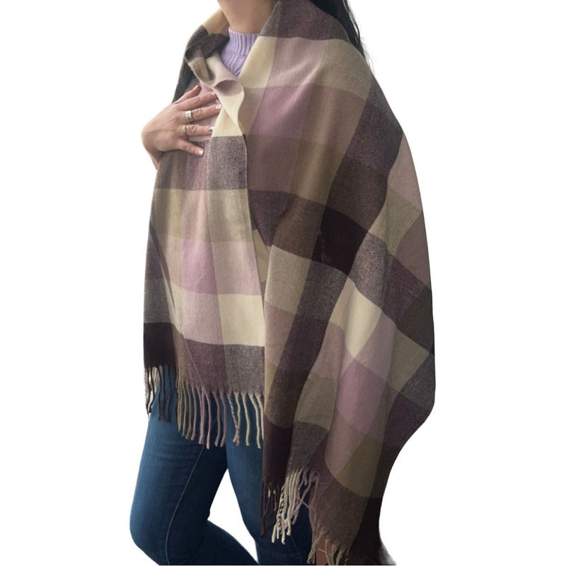 Bufanda Pashmina Chalina Dama Afelpada Liviana Y Suave