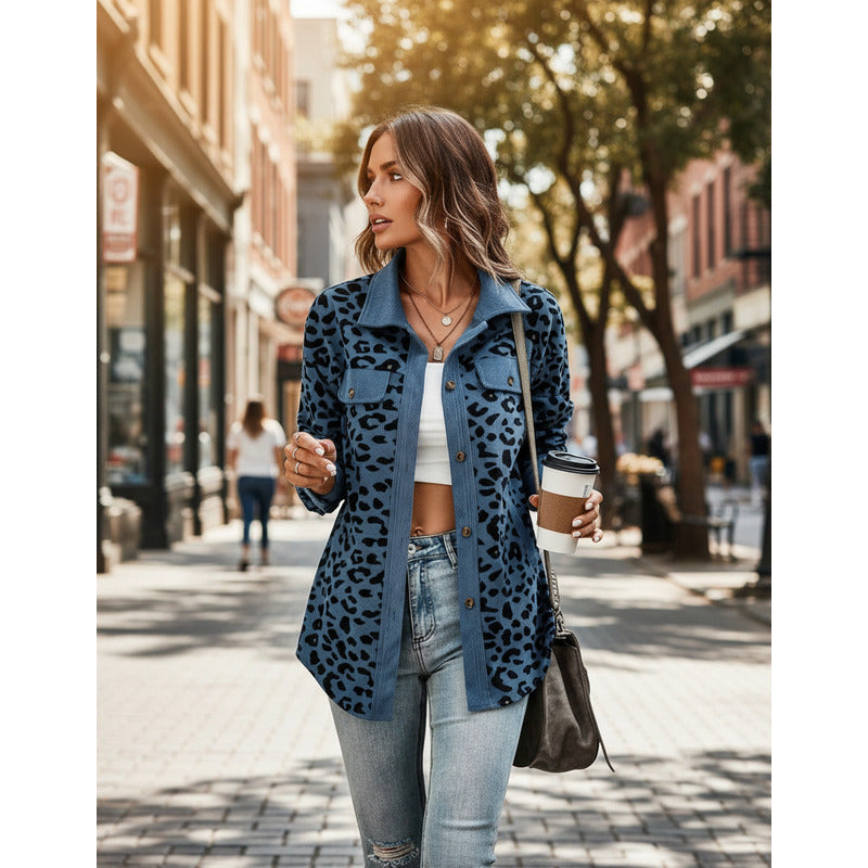 Sobre Camisa Pana Animal Print Varios Colores