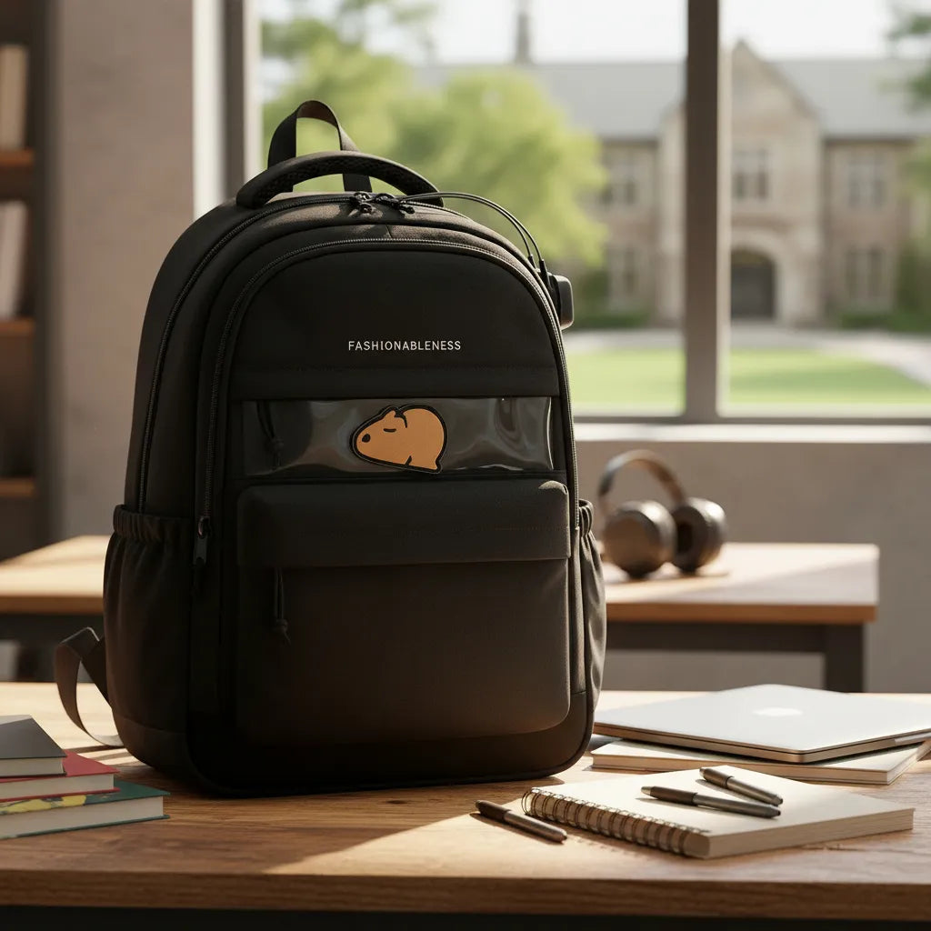 Mochila De Viaje Liceo Escolar Capibara Laptop Impermeable