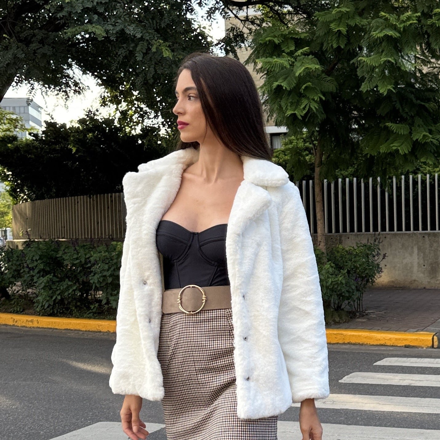 Chaqueta Campera Con Forro Piel Sintética Varios Colores