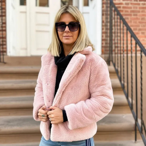 Chaqueta Campera Con Forro Piel Sintética Varios Colores